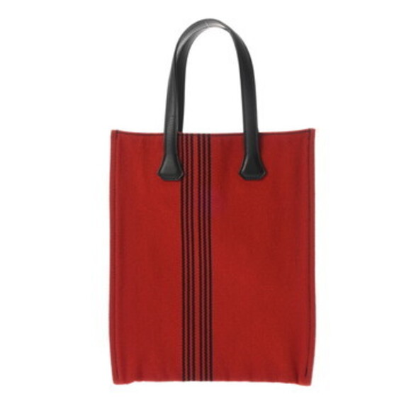 HERMES Potamos Cabas PM Red/Black Unisex Swift